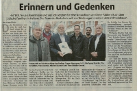 Erinnern und Gedenken gegen Vergessen und Verdrängen