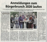 Anmeldungen zum Burgerbrunch 2020 laufen - Halterner Zeitung im November 2019