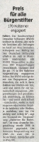 Preis gür alle Bürgerstifter  - Halterner Zeitung im Februar 2019
