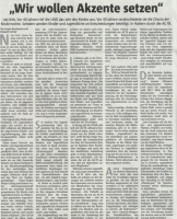 Kooperation AG 78 mit der Halterner Bürgerstiftung (Halterner Zeitung im Januar 2019)