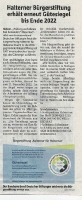 Halterner Bürgerstiftung mit Gütesiegel ausgezeichnet - Halterner Zeitung im August 2020 -