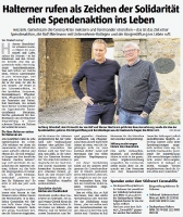 Spendenaktion von Halterner Bürger und Bürgerstiftung - Halterner Zeitung im April 2020 