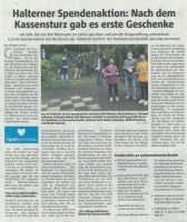 Halterner Spendenaktion - Halterner Zeitung im Mai 2020