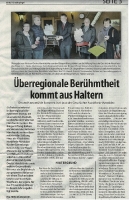 Überregionale Berühmtheit kommt aus Haltern - Stadtspiegel Haltern im Dezember 2021