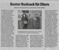Bunter Rucksack für Eltern - Stadtspiegel im März 2021 -