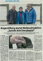 Bürgerstiftung startet Weihnachtsaktion- Halterner Zeitung im November 2023