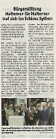 Bürgerstiftung traf sich in Schloss Sythen - Halterner Zeitung im Oktober 2022-