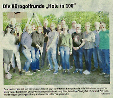 Die Bürogolfrunde - Halterner Zeitung im November 2022